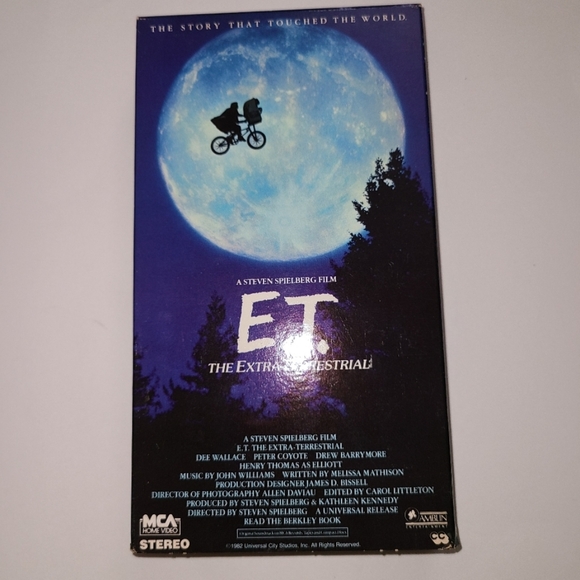 ET VHS Movie Staring Drew Berry In Used Condition. - Picture 7 of 8